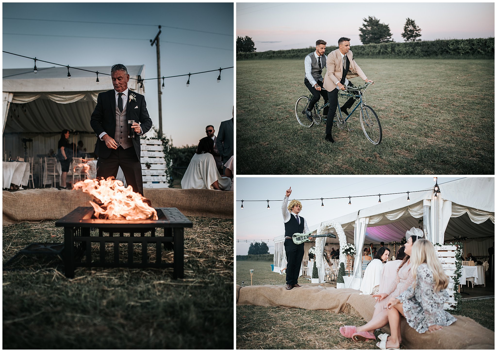 Wedding log fires